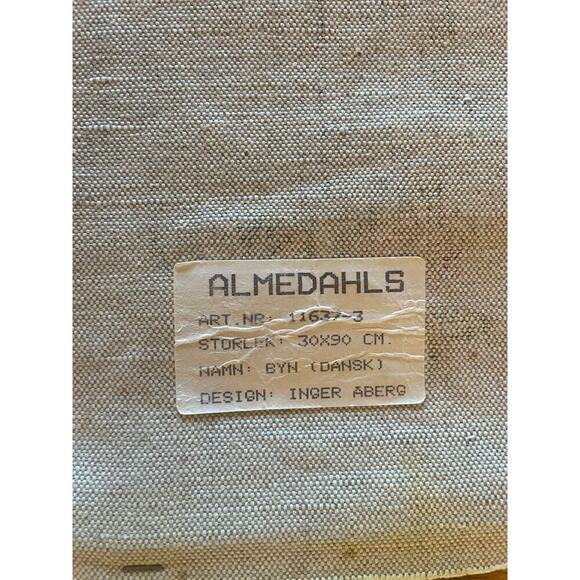 Vintage Calendar Burlap Wall Hanger Decor. 1985 floral. - Picture 5 of 6